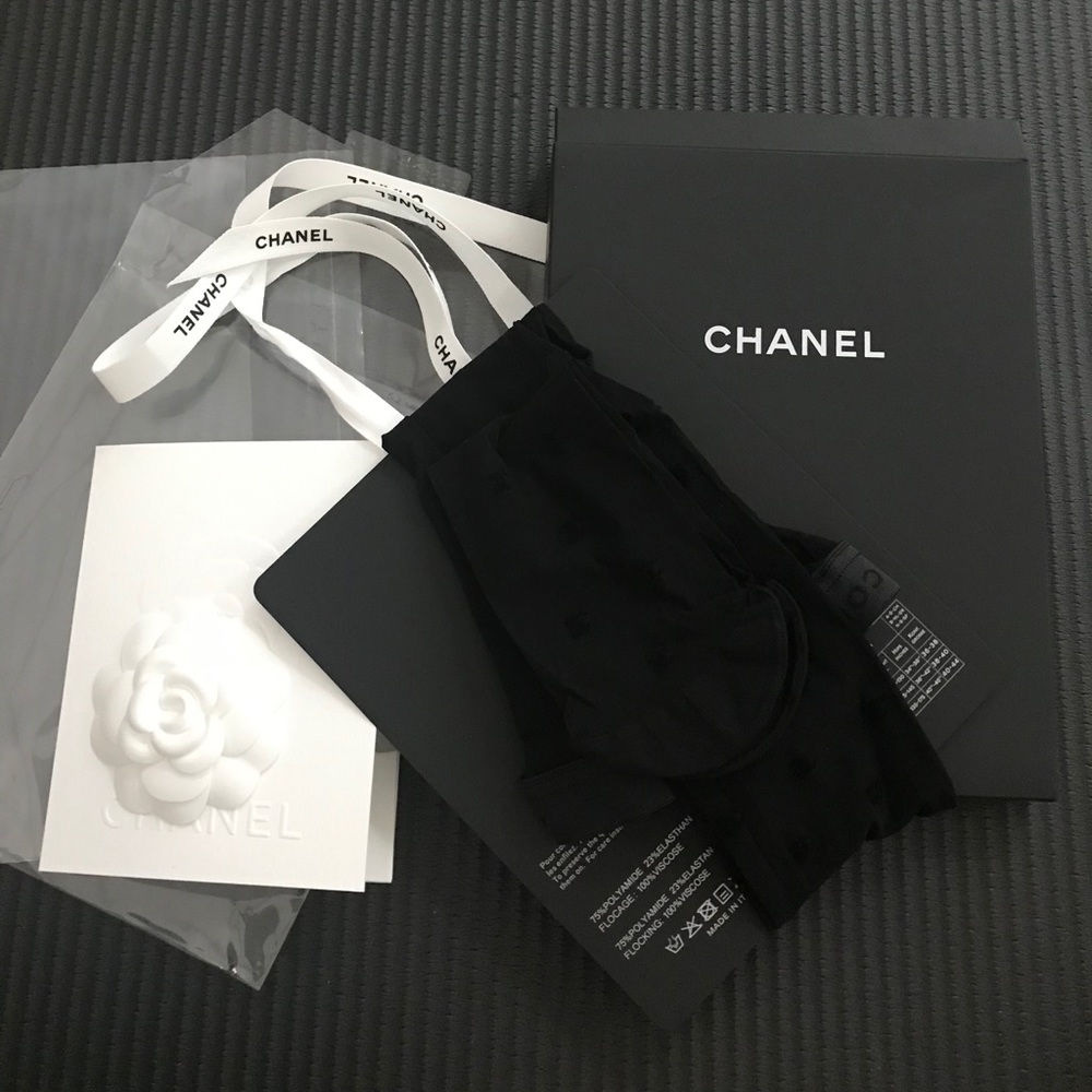 Chanel CC Logo Tights